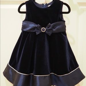 Rare Editions Navy blue party dress.